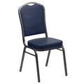 Silver Vinyl Stackable Banquet Chair B8615