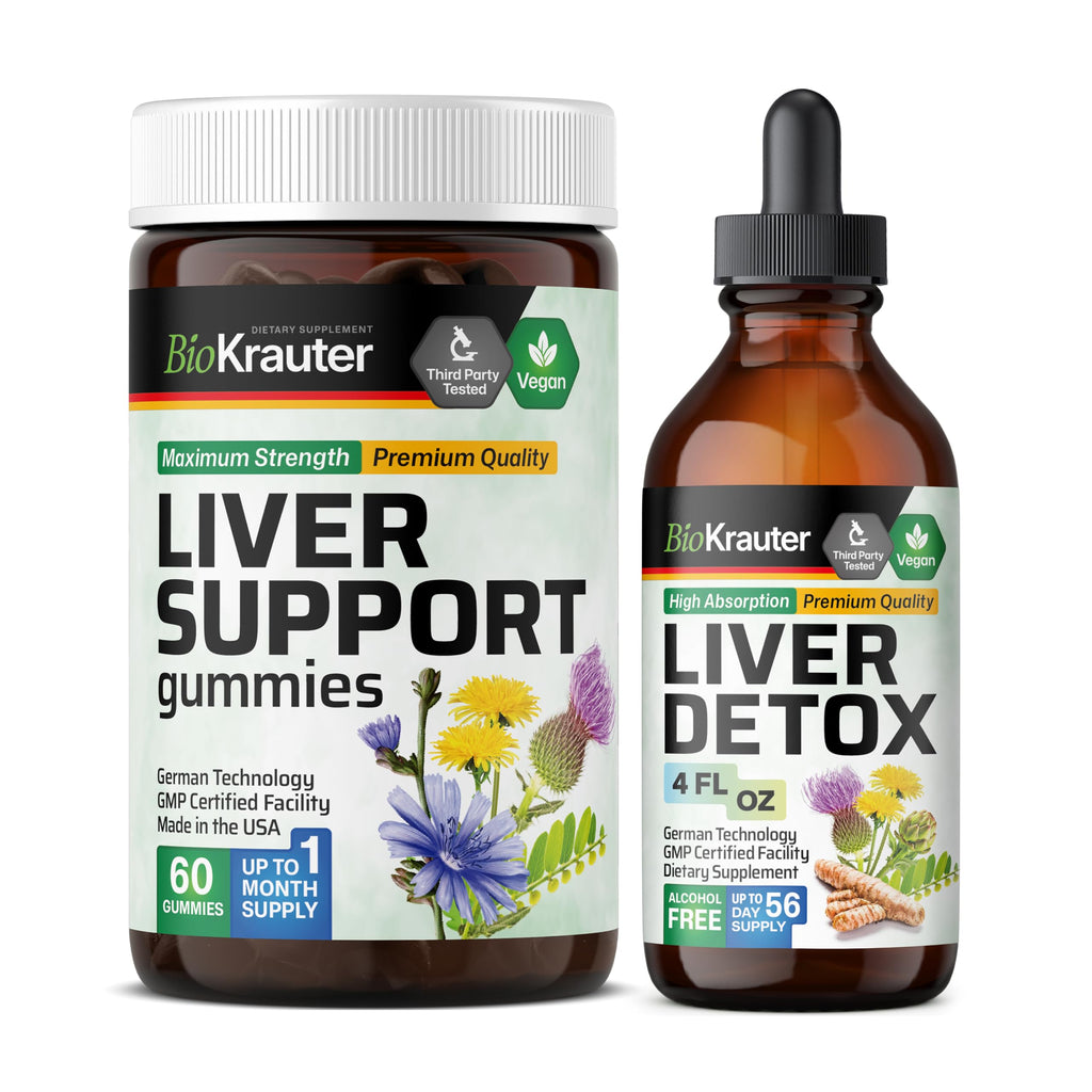 Liver Support 60 Gummies & Liver Detox Tincture 4 Fl. Oz. O361463