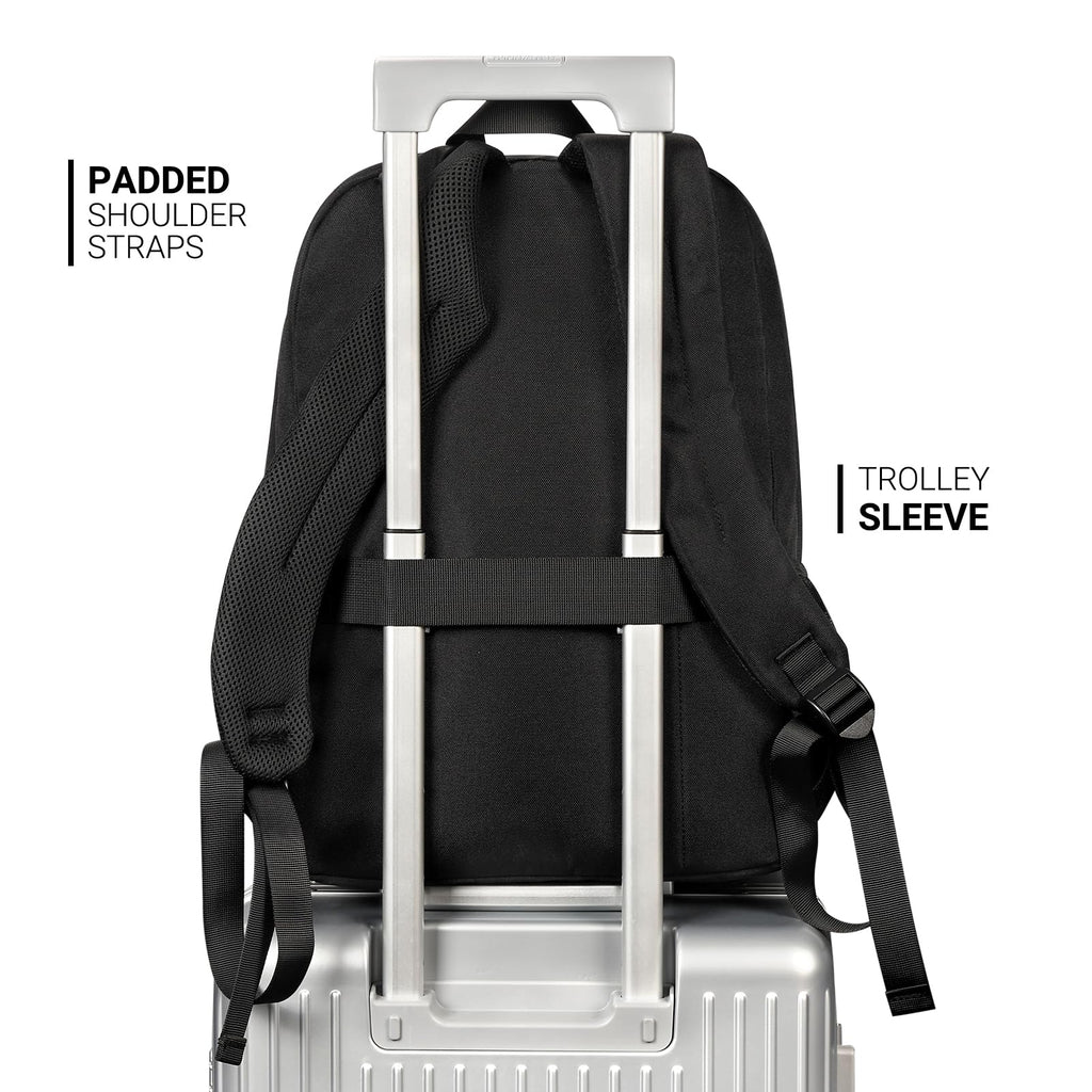 Black 26L Water Resistant Backpack W3372