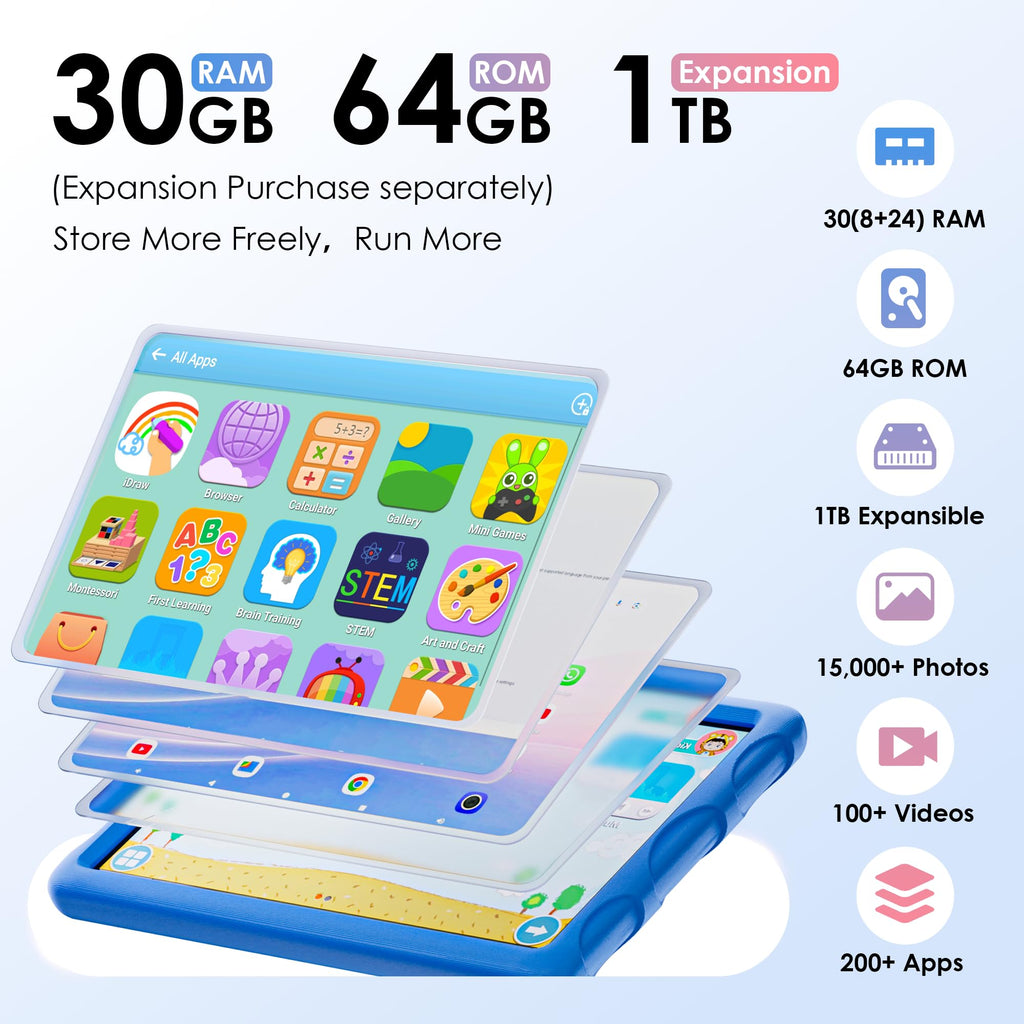 Android 15 Tablet 10.1 inch with Drop-proof Case Z480699