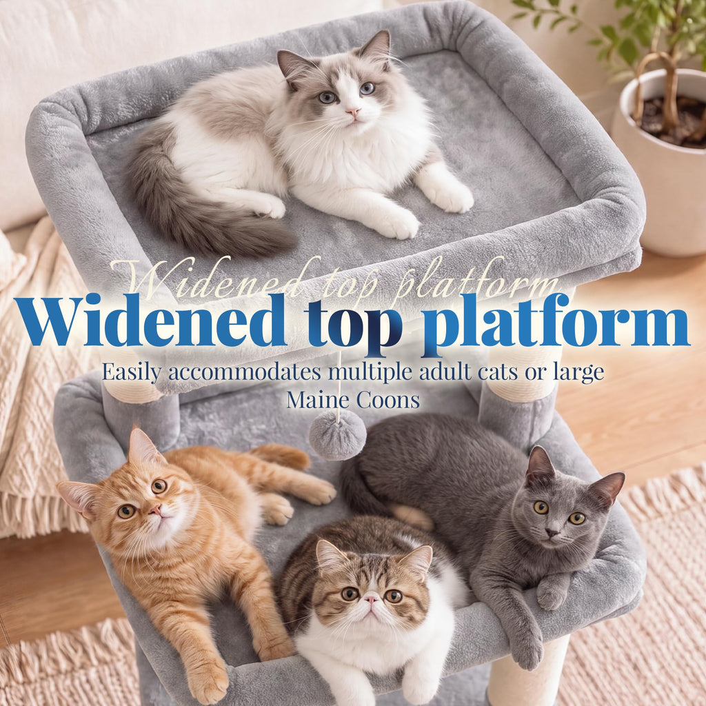 Cat Tree Tower with Extra Large Platform P845