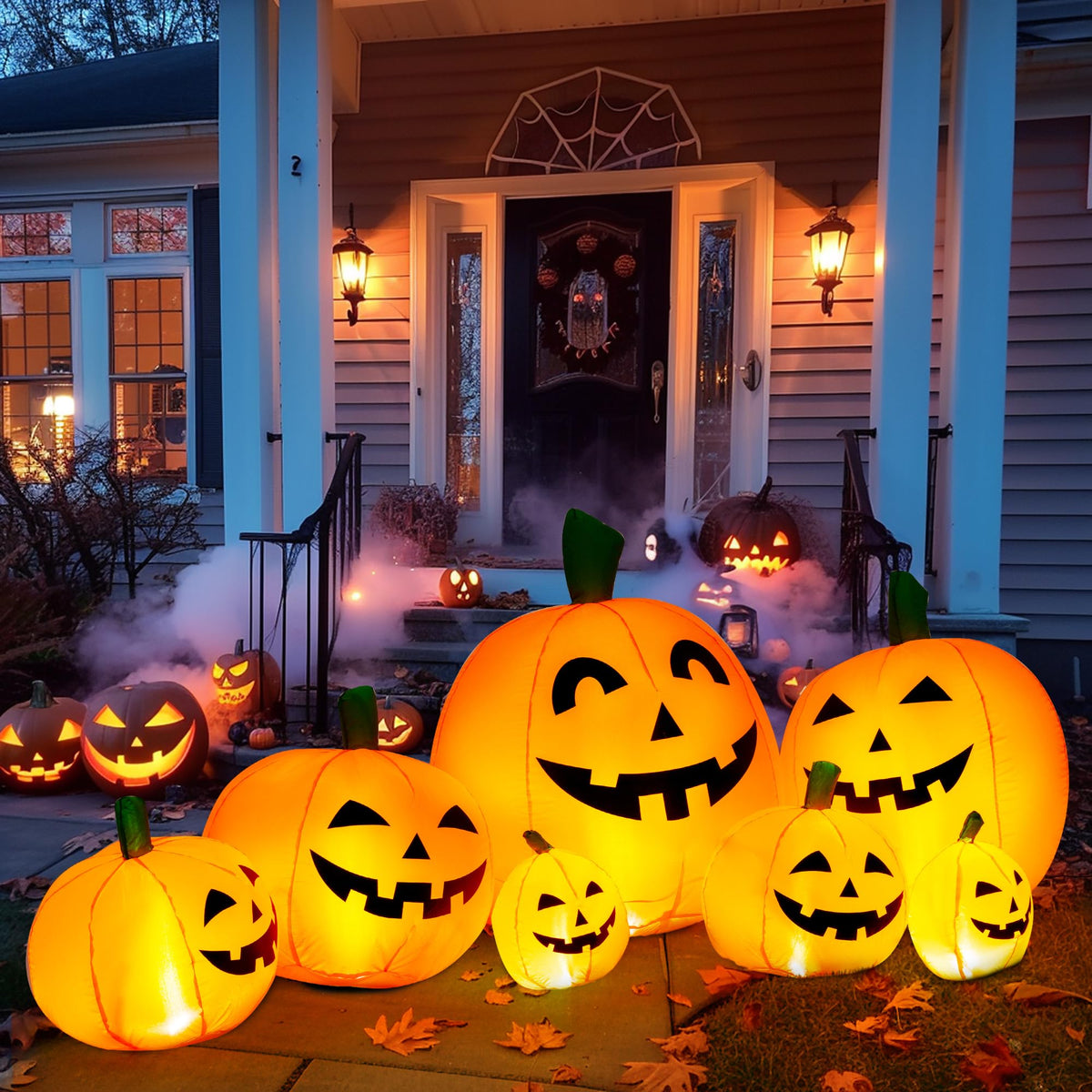 7.5FT Halloween Inflatables Outdoor Decorations Pumpkin B844
