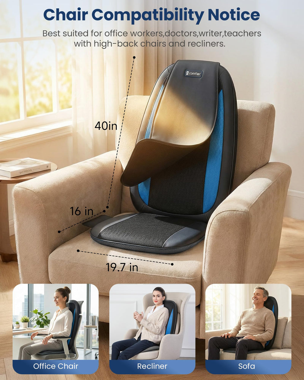 Shiatsu Back Massager with Heat Y4943