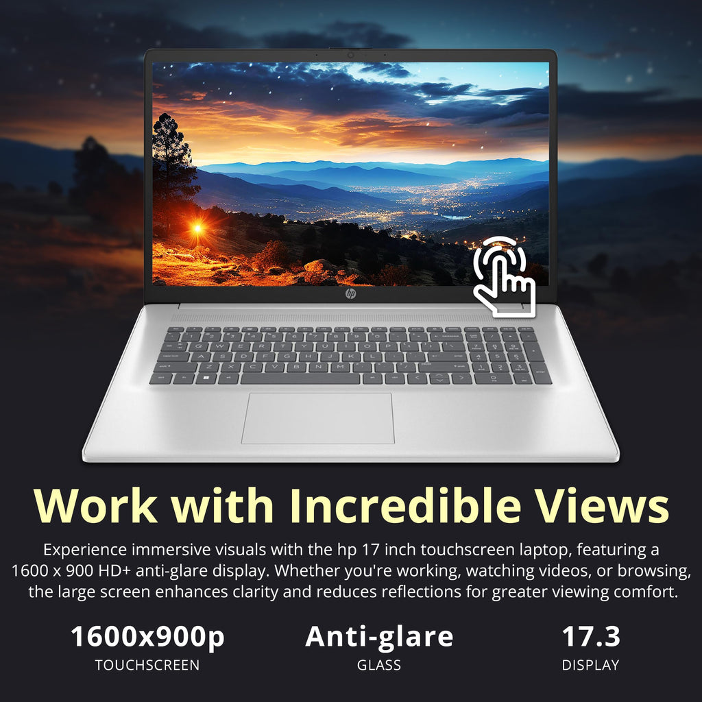 17.3" HD+ Touchscreen Laptop, AMD Ryzen 5, 16GB RAM, 1.5TB Storage, Silver F8139