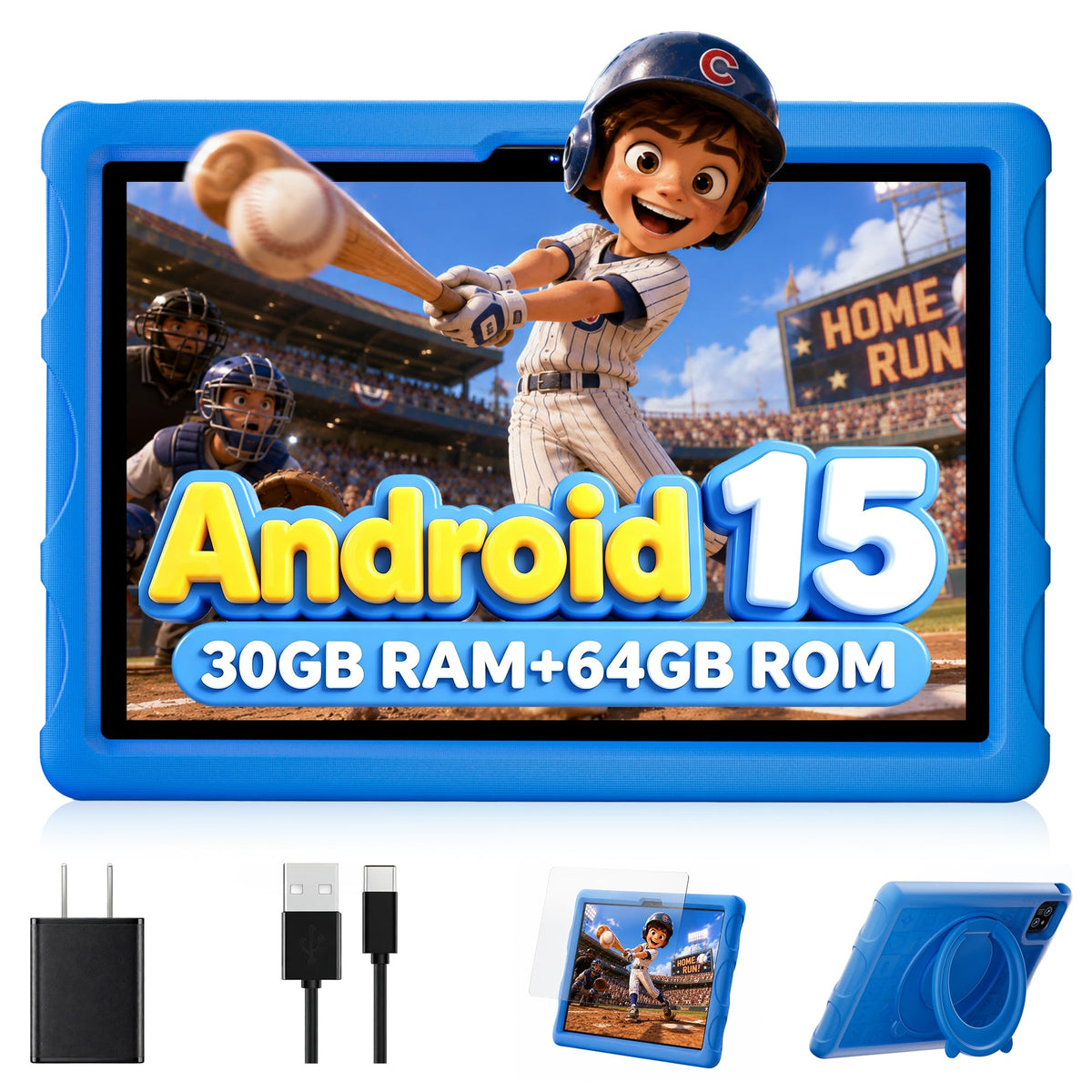 Android 15 Tablet 10.1 inch with Drop-proof Case Z480699