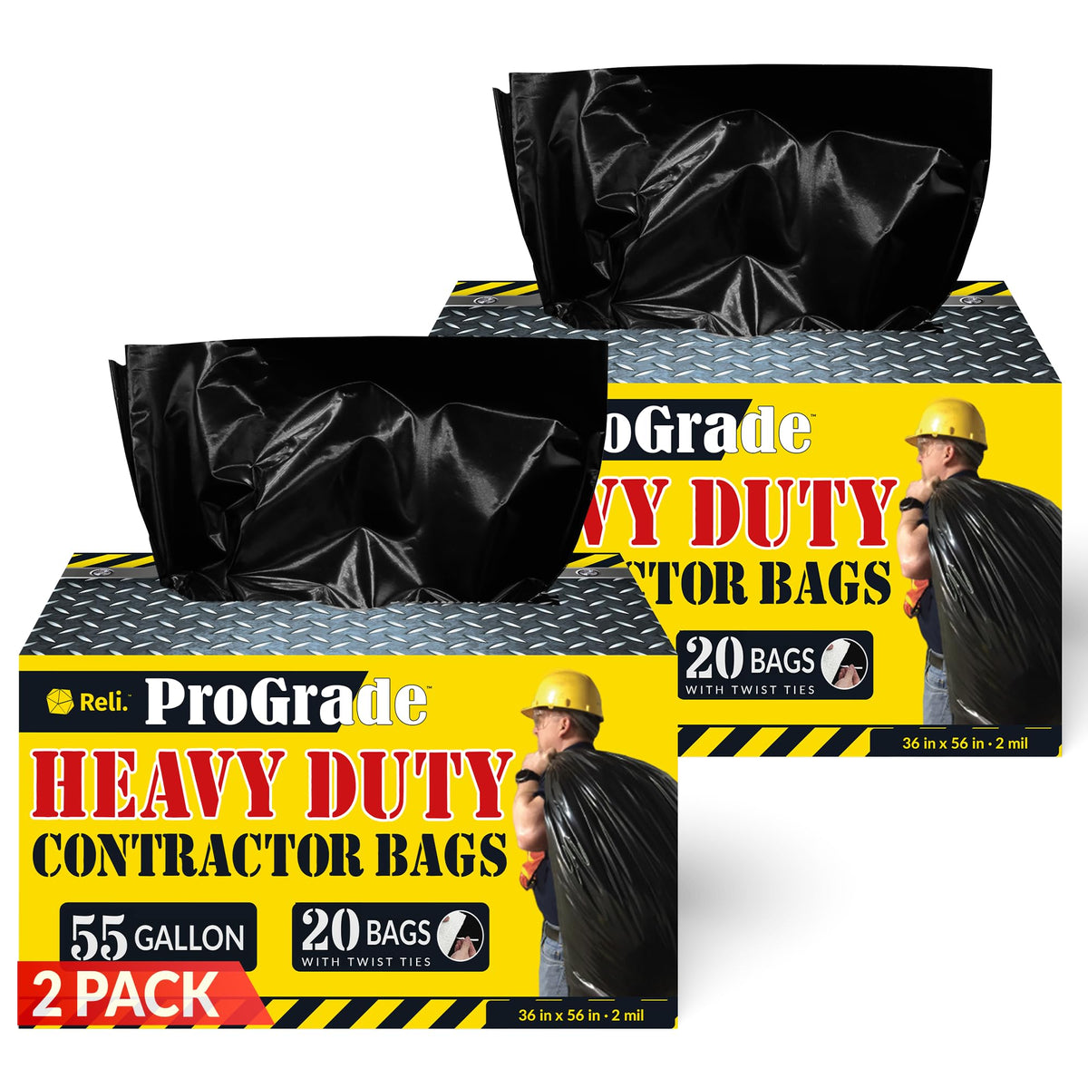 55 Gallon Heavy Duty Garbage Bags B800