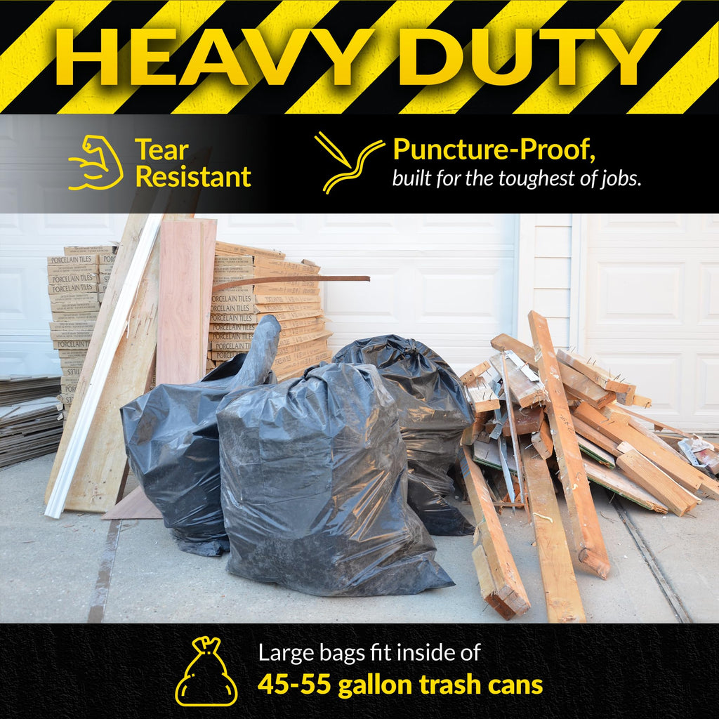 55 Gallon Heavy Duty Garbage Bags B800