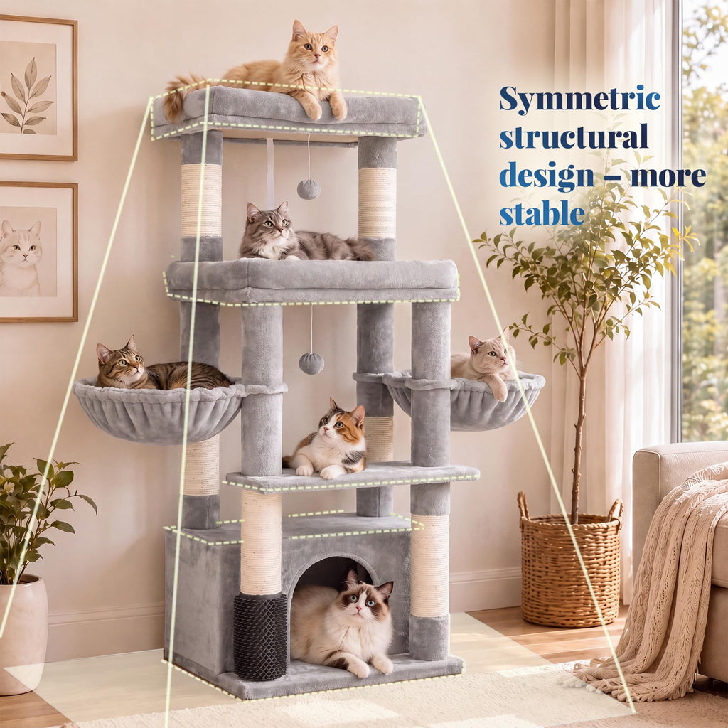 Cat Tree Tower with Extra Large Platform P845