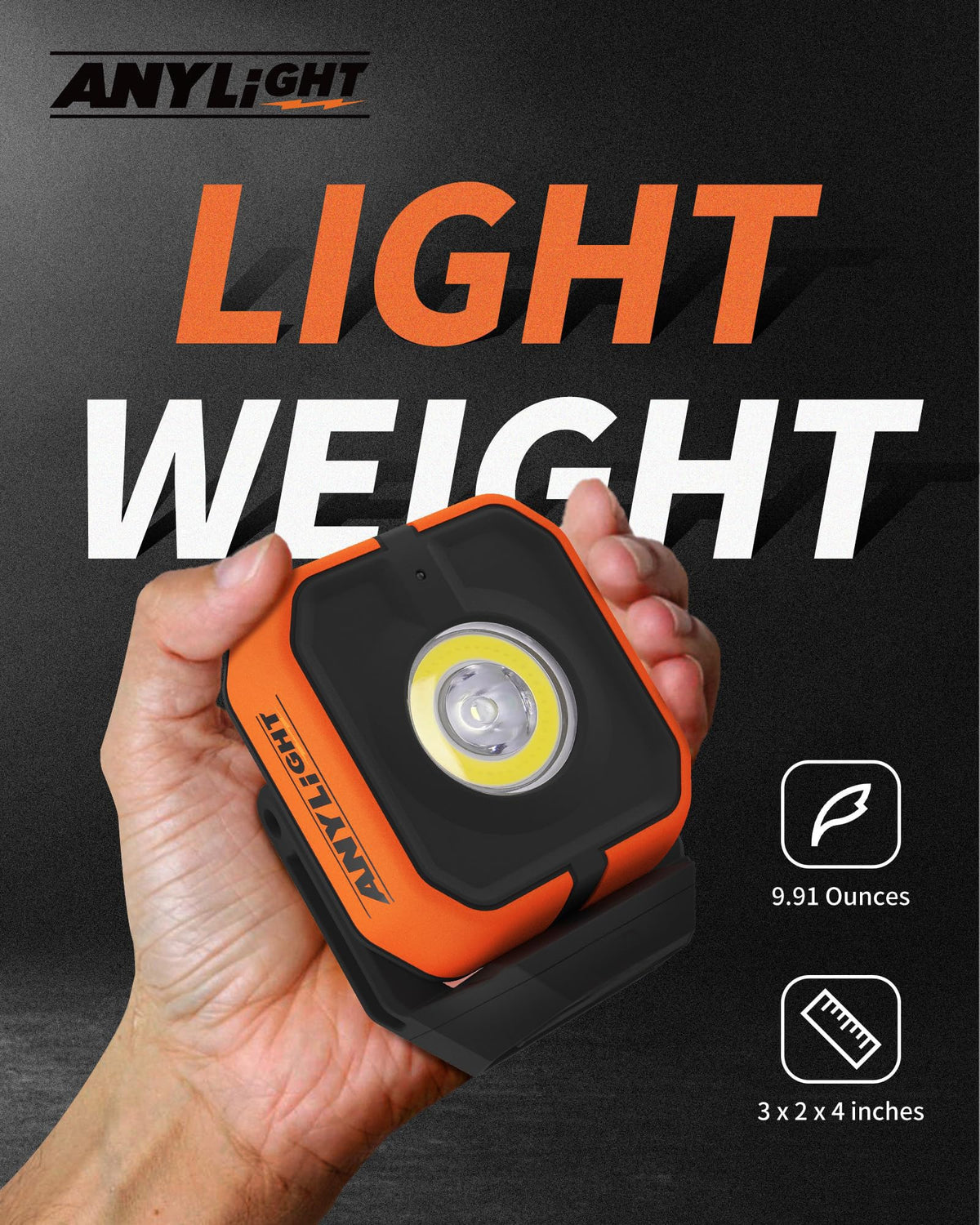 Rechargeable 4 Modes 1200LM Magnetic Work Light A6092