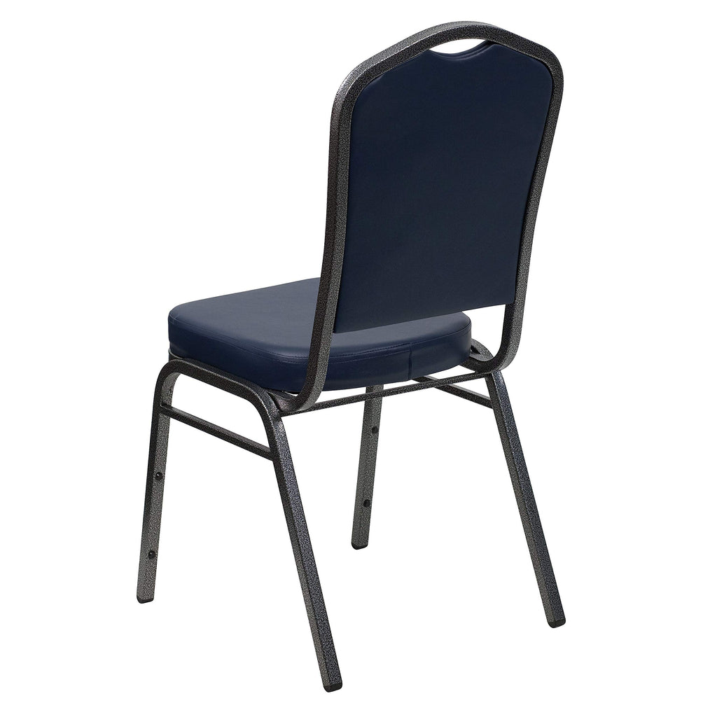Silver Vinyl Stackable Banquet Chair B8615