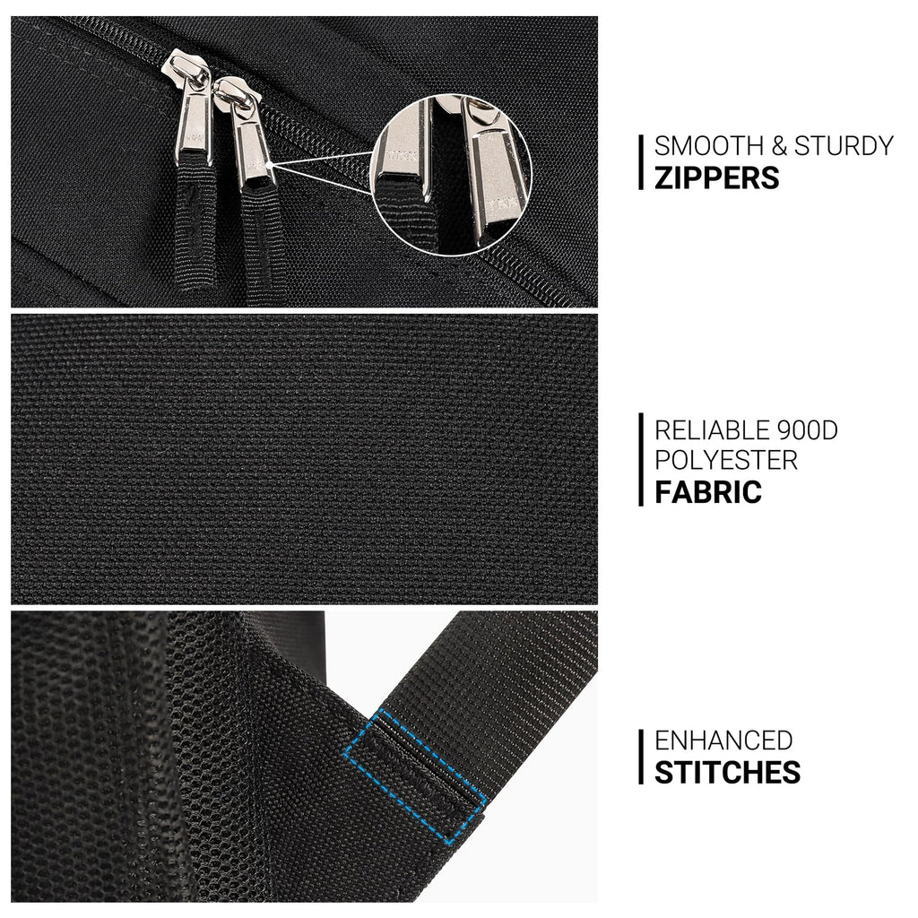 Black 26L Water Resistant Backpack W3372