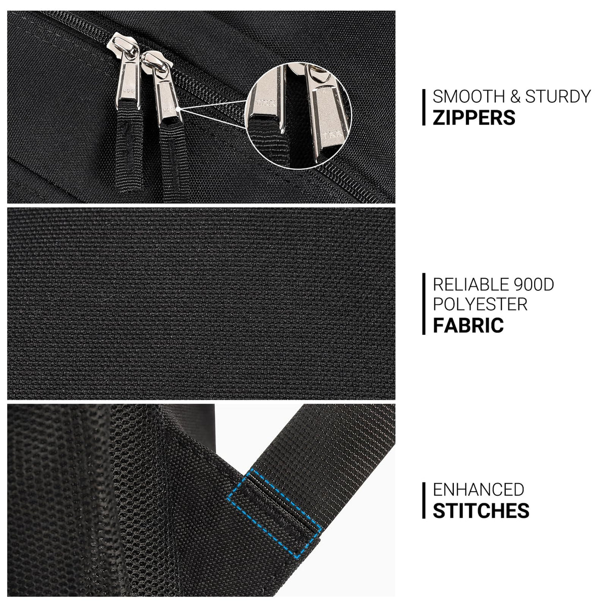 Black 26L Water Resistant Backpack W3372