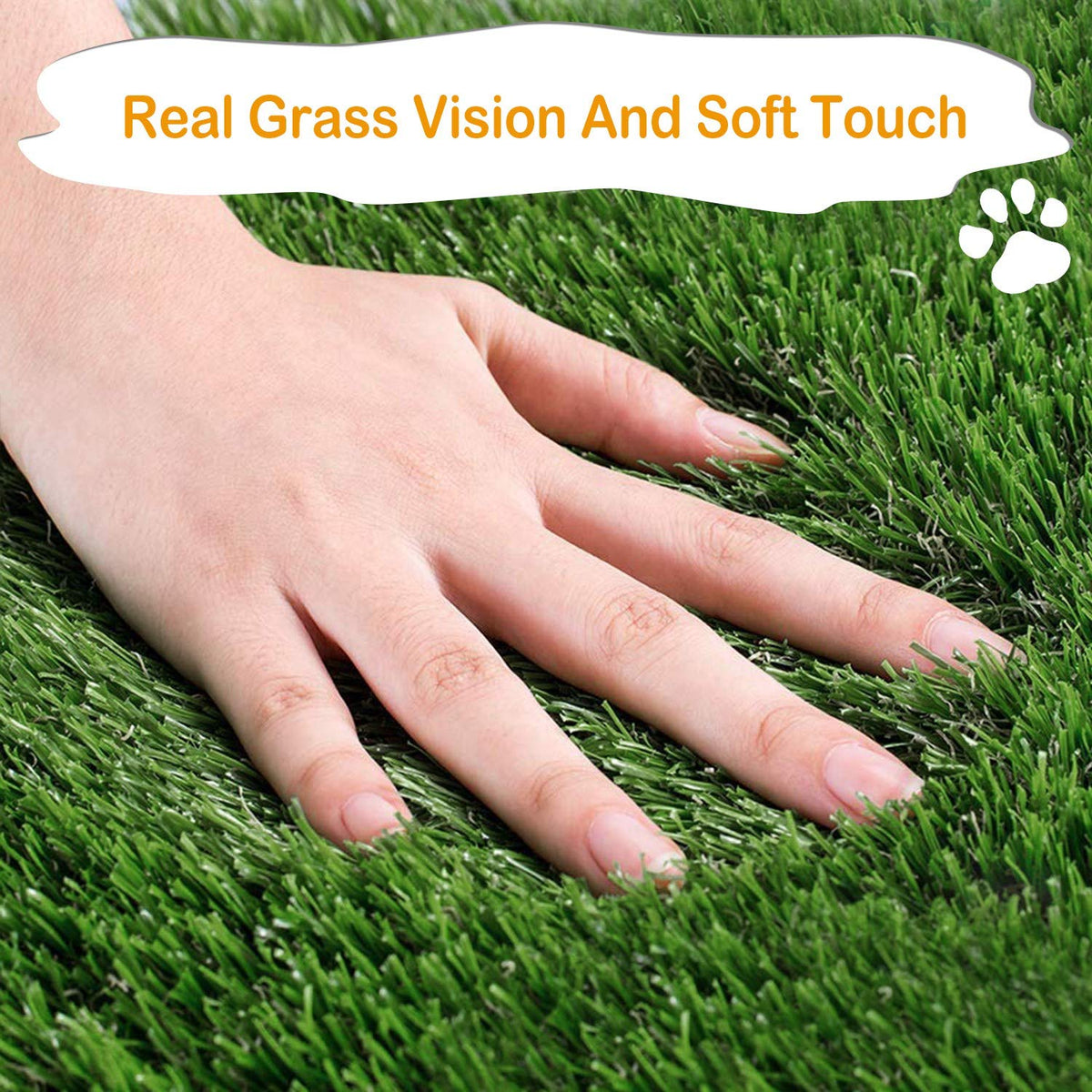 Dog Grass Pad with Tray 25”x 20” Artificial Grass W203907
