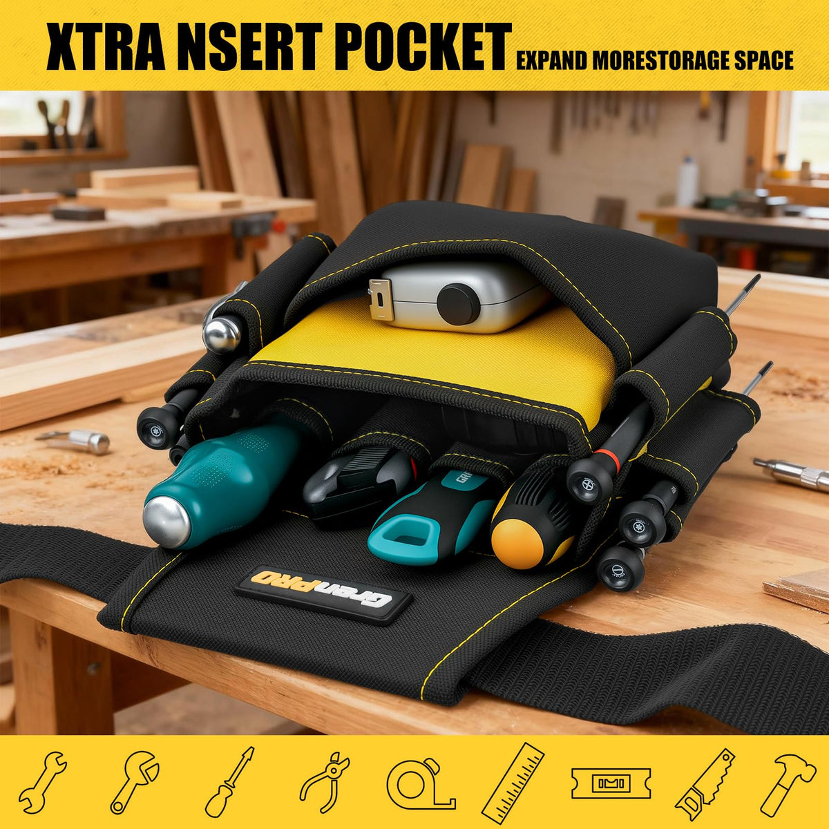 Magnetic 29 Pocket Tool Belt E774