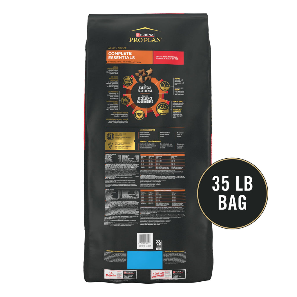 Beef & Rice Dry Dog Food 35 lb Bag M1348