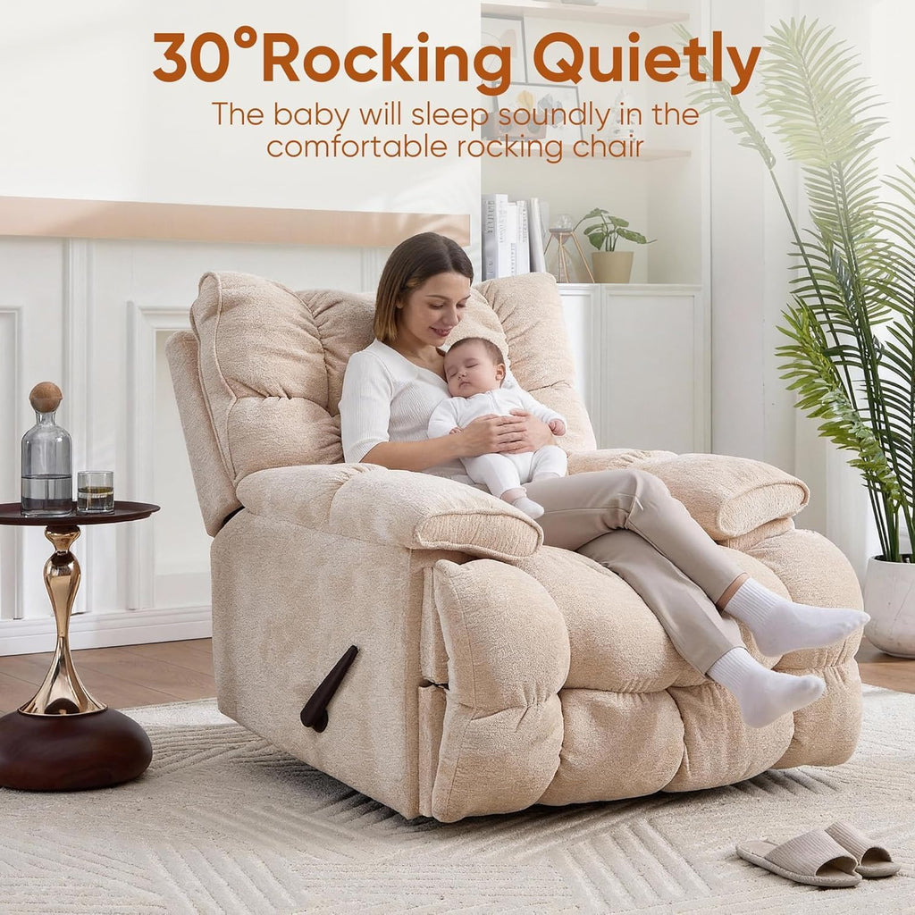 Oversized Swivel Rocker Recliner Chair B554