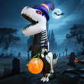 8 FT Inflatable Skeleton Dinosaur with Built-in LEDs T486081