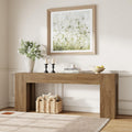 79-Inch Natural Oak Sofa Console Table D137558