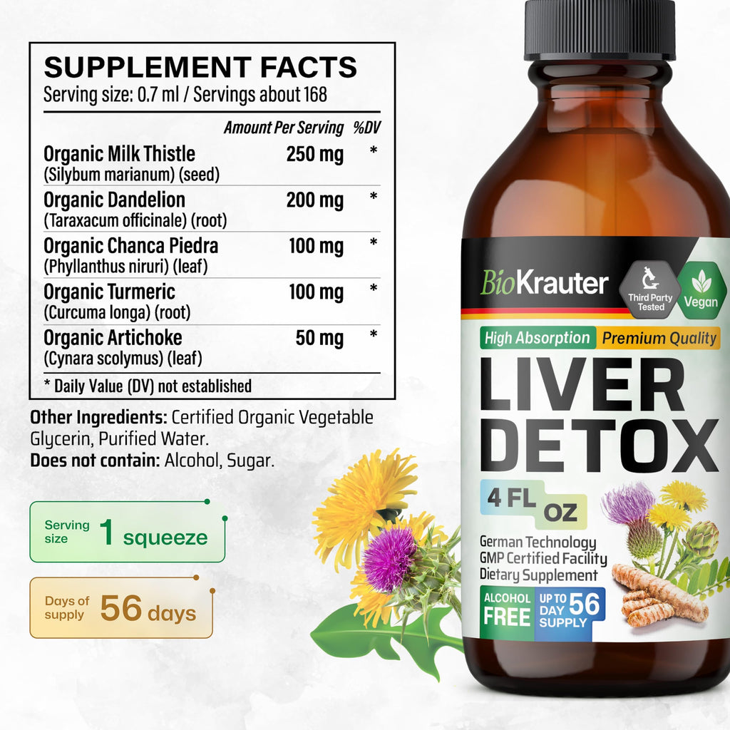 Liver Support 60 Gummies & Liver Detox Tincture 4 Fl. Oz. O361463