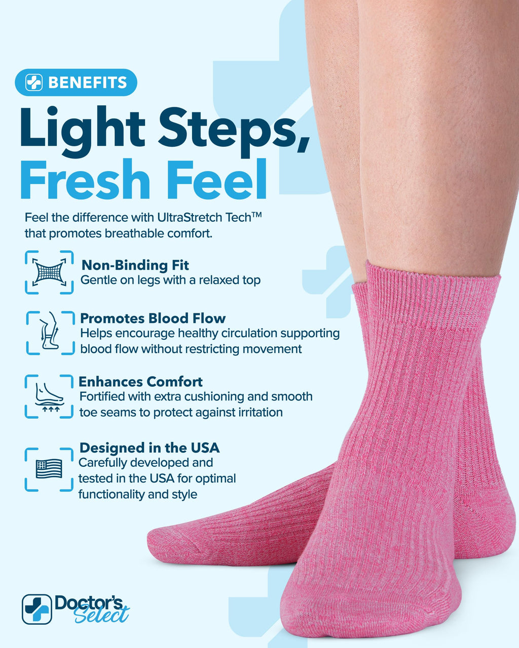 Bamboo Viscose Diabetic Socks 6 Pairs O4332