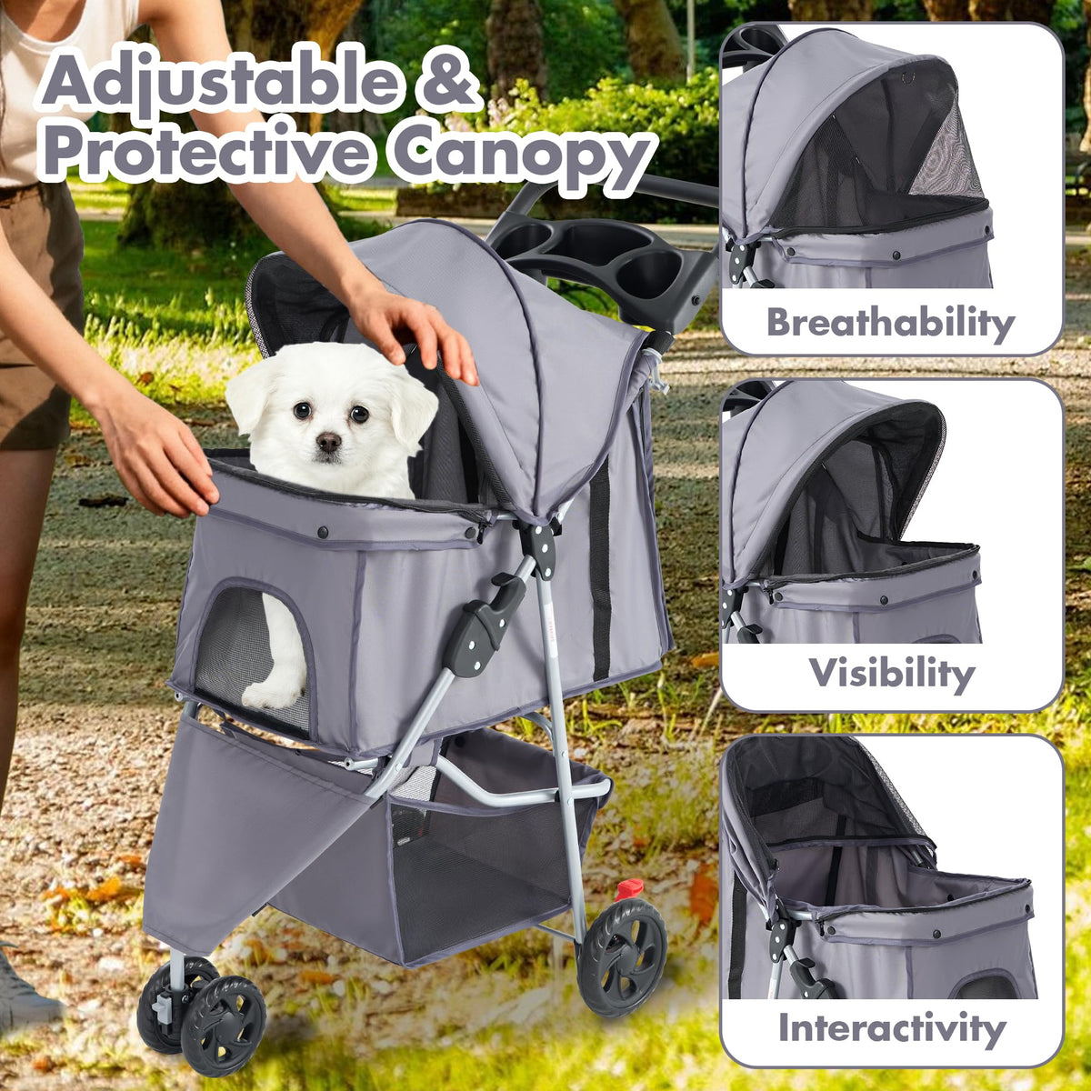 3 Wheels Pet Stroller C3599