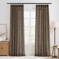 Extra Long Linen Floral Curtains 108 Inches J9882
