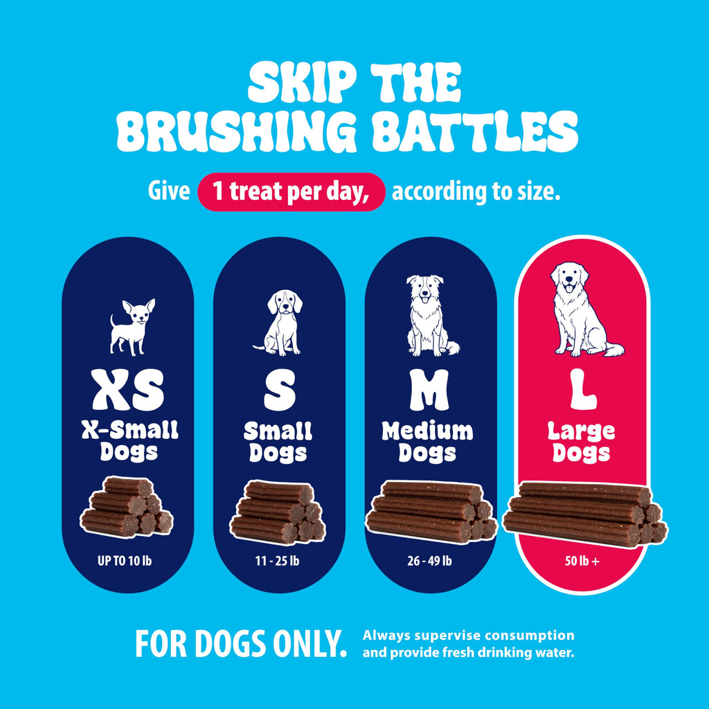 15 Ct Dental Treat Sticks for Large Dogs L701656