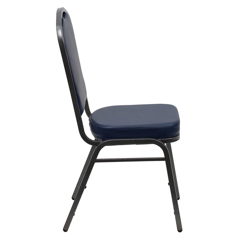 Silver Vinyl Stackable Banquet Chair B8615