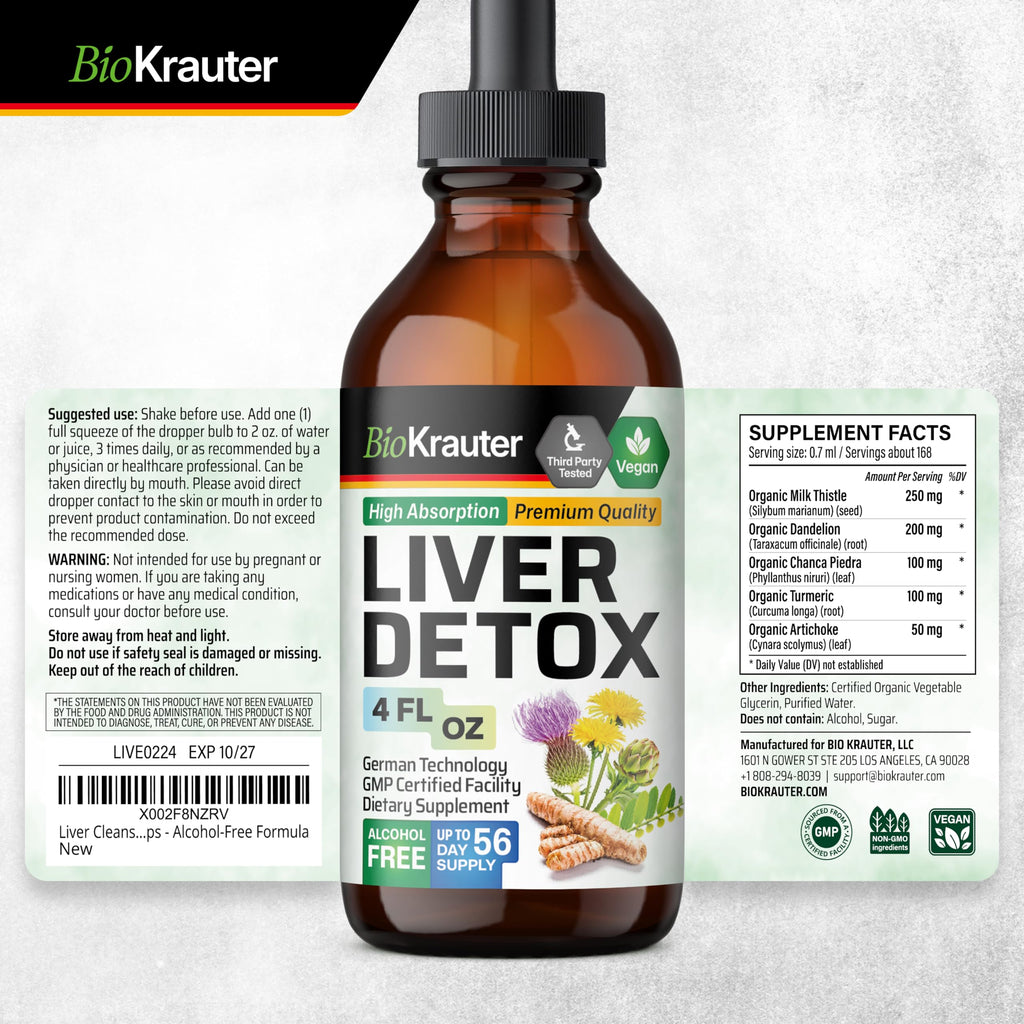 Liver Support 60 Gummies & Liver Detox Tincture 4 Fl. Oz. O361463