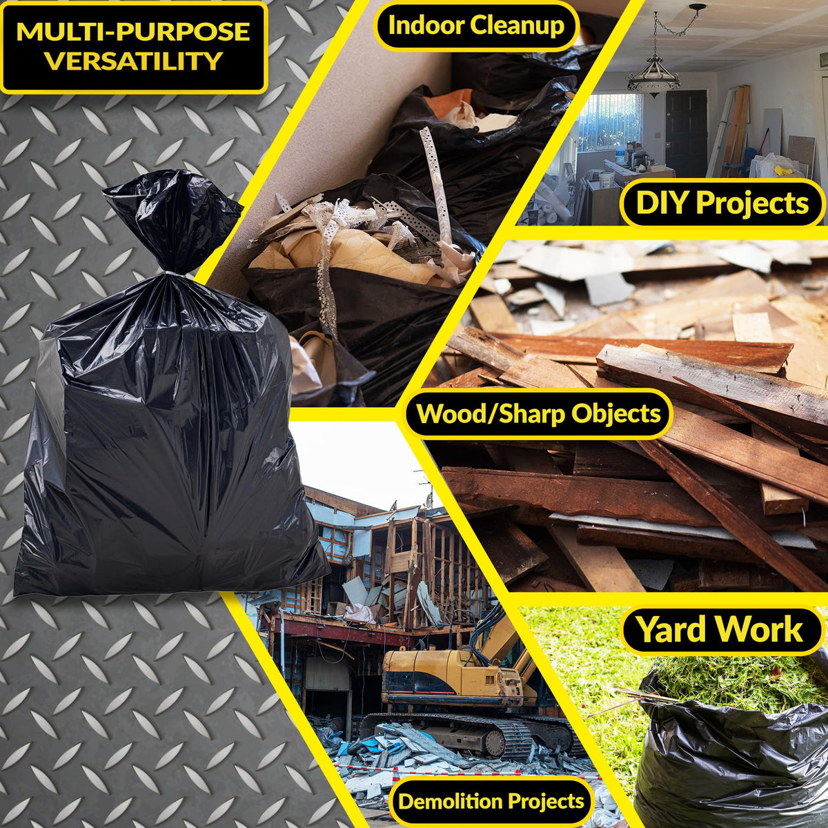 55 Gallon Heavy Duty Garbage Bags B800