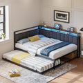 Black Full Daybed with Trundle U31543